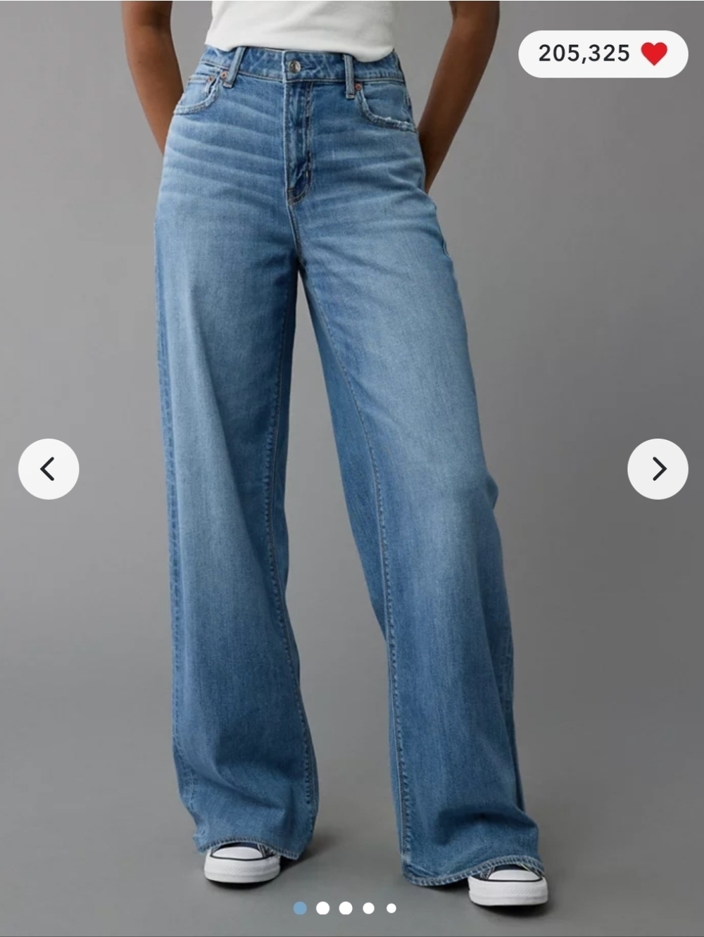 American Eagle Outfitters Women’s Light Blue Flare Jeans